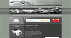 Desktop Screenshot of customeuropean.com