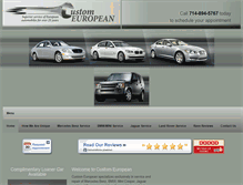 Tablet Screenshot of customeuropean.com